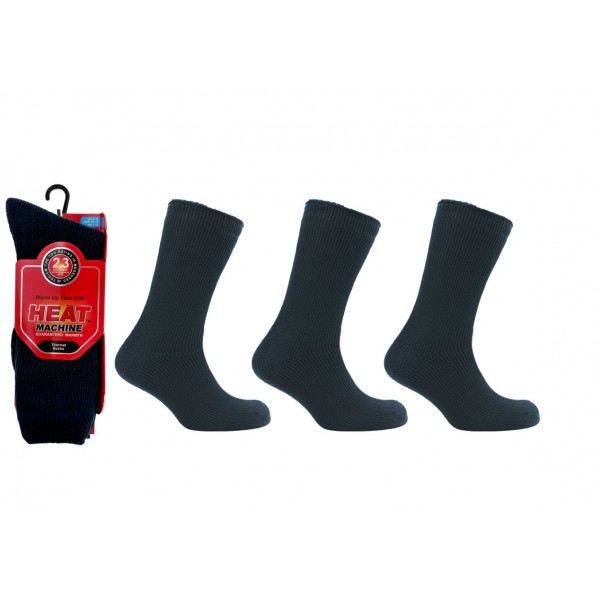 Hm Thermal Mens Black Socks (12)